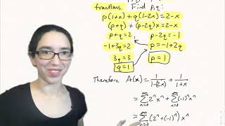 Solving recursions using generating functions