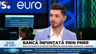 Ce aduce nou Banca de Investiții și Dezvoltare? Ștefan Nanu explică pe larg la „Bani de luat”