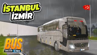 Travego X ile Yağmurlu Havada İstanbul - İzmir Seferi - Otobüs Simulator Ultimate