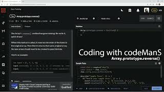 Codewars 7 kyu Array.prototype.reverse() JavaScript