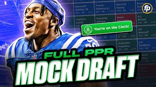IT'S MOCK DRAFT SEASON ⎮ Full PPR Mock Draft (2024 Fantasy Football)