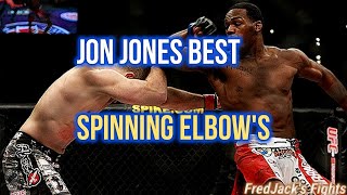 Watch Jon Jones Unbelievable Spinning Elbow Strikes! #ufc #mma #jonjones