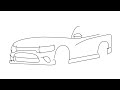 how to draw dodge charger hellcat step by step for beginners