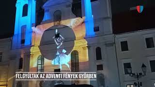 Felgyúltak az adventi fények Győrben