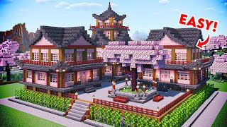 Minecraft: How To Build A Japanese Blossom Mansion - Tutorial