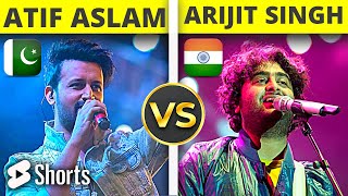 Atif Aslam🇵🇰 vs Arijit Singh🇮🇳 Comparison in Hindi  #Shorts