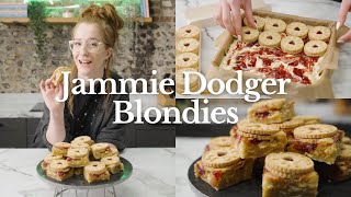 Jammie Dodger Blondies Recipe | Jane’s Patisserie