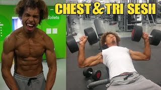 Full Chest and Tricep workout - Abnormal Training (with Shaq)