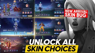 HOW TO UNLOCK ALL THE SKINS IN NEW ARRIVAL USING THIS TRICK | TIME LIMITED SKINS ZODIAC SKINS & MORE
