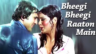 Bheegi Bheegi Raaton Mein with lyrics | भीगी भीगी रातों गाने के बोल |Ajnabee| Rajesh Khanna/Zeenat