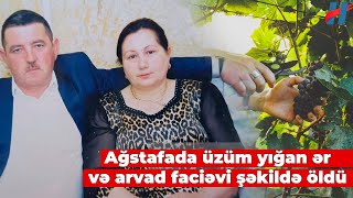 Ağstafada üzüm yığan ər və arvad faciəvi şəkildə öldü