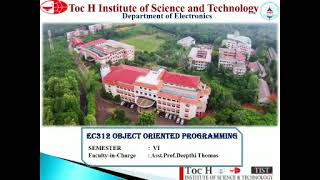 Ec312- object oriented programming, module 4, topic- interfaces-Asst Prof Deepthi Thomas