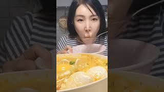 열라면에 콩나물 순두부 팍팍팍 해장 라면으로 🤑 #mukbang  #eating #라면먹방  I'm sober after eating Yeol Ramen