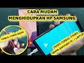 CARA MENGHIDUPKAN HP SAMSUNG TANPA TOMBOL POWER TANPA PC / LAPTOP