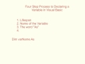 Declaring Variables in Visual Basic