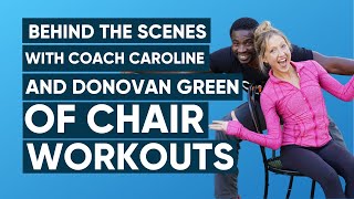 Behind the Scenes with Coach Caroline and @chairfitcamp. (REAL TALK)