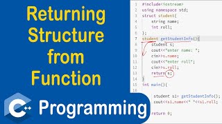 #58 Returning Structure From Function in C++