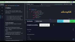 Hackerrank FizzBuzz Solution with Python