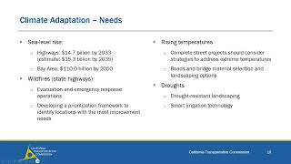 Senate Bill 1121 Stakeholder Meeting - Climate Adaptation, Active Transportation, and Accessibility