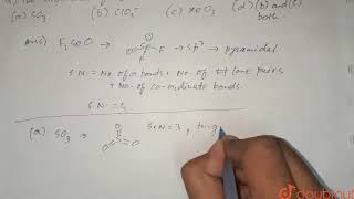 The structure of F_(2)SeO is analogous to : | 12 | CHEMICAL BONDING-I | CHEMISTRY | GRB PUBLICAT...