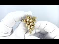 broche boucheron or jaune 18 cts vers 1965 avec diamants.