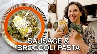 Carla Makes Pasta with Sausage, Broccoli, & Parm
