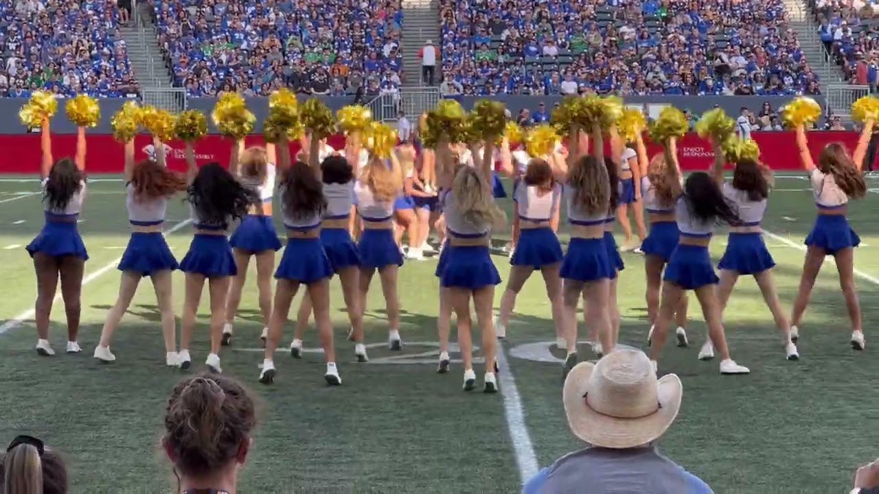 Winnipeg Blue Bomber Cheer/Dance Team 2023 -6 - YouTube