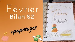 💲💰 BUDGET /  BILAN S2 / FEVRIER / BUDGET ZERO / ENVELOPPE BUDGETAIRE / REMPLISSAGE / EPARGNE