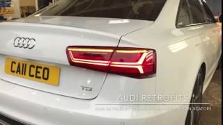 Audi A6 Facelift Tail Lights with Dynamic Indicators