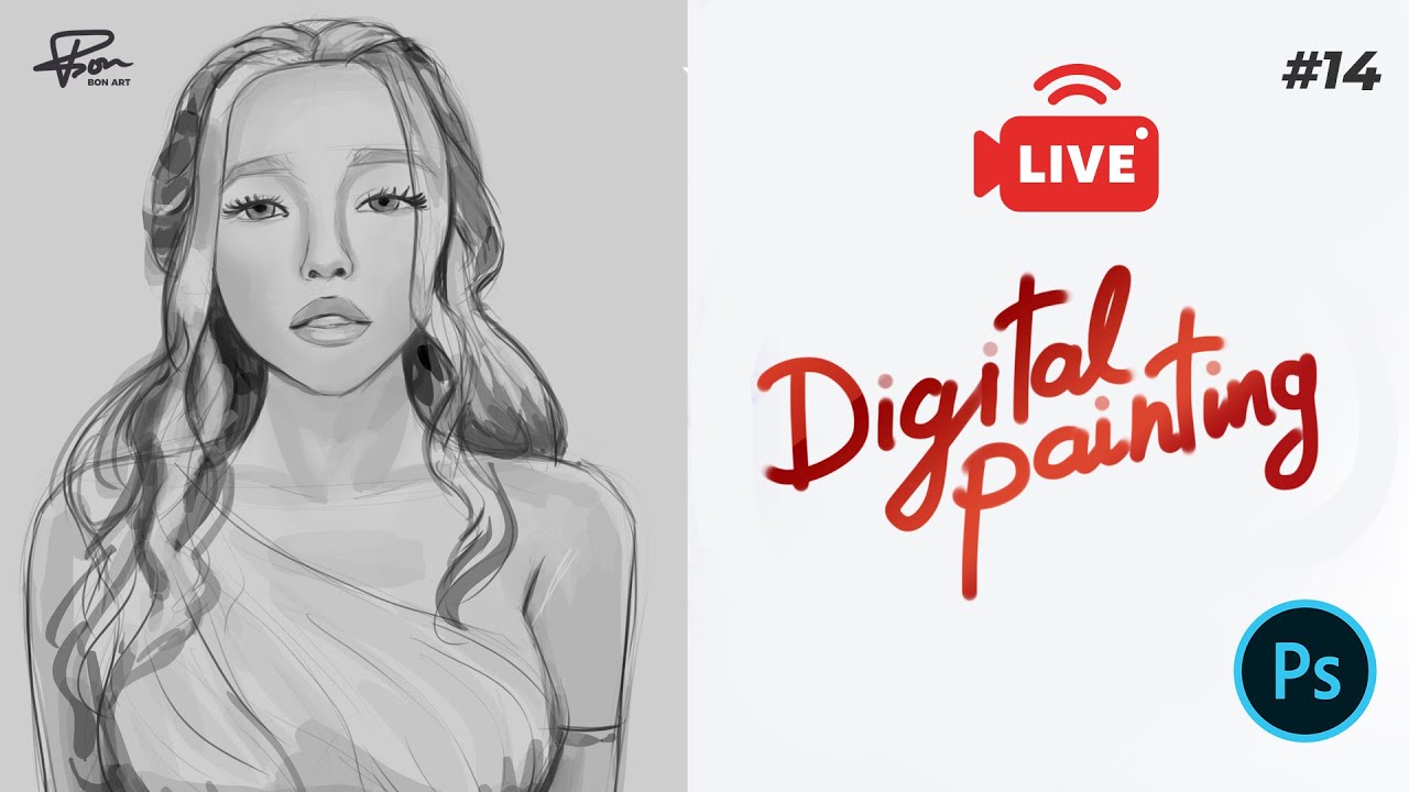 рџ ґlive Tutorial Illustrator Photoshop Digital Painting Vectorart