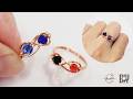 Jewelry making for beginners | simple infinity knot ring from wire and beads 1039