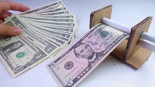 How to Make Simple Money Printer at Home from Cardboard - Diy Great Idea