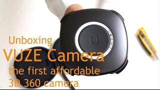 Unboxing of the Vuze Camera, the first affordable 3D 360 camera with 4k resolution
