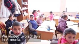 COAF Founder Garo Armen visits schools in Hatsik and Aragatsavan