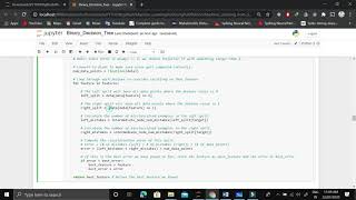 Binary Decision Trees Implementation from Scratch using Python.