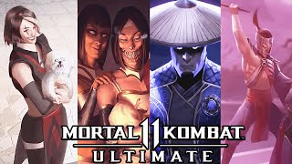 Mortal Kombat 11 Ultimate - All Character Endings (Timestamps) [1440p 60fps✔]