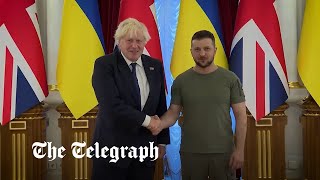 Boris Johnson makes surprise visit to Kyiv on Ukrainian independence day