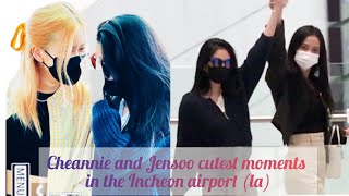 Jensoo and Chaennie Moments at the ICN airport today  |  20220915 |