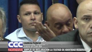 Juicio al Clan Ale  Amplio su declaración la testigo de identidad reservada