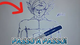 DESENHANDO O GOKU! TUTORIAL (PASSO A PASSO) COMO DESENHAR O GOKU DE PASSO EM PASSO!