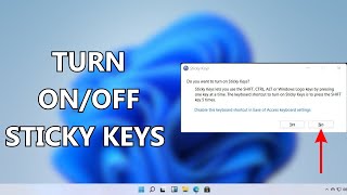 How to Turn off Sticky Keys in Windows 11 | Disable Sticky Keys Windows 11/10 (2023)