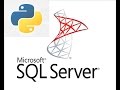 Connecting SQL Server database using python library.