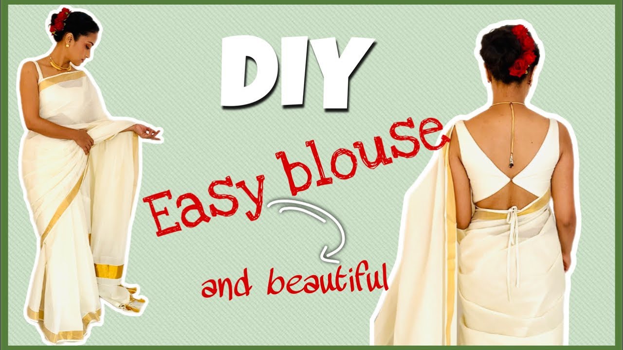 Diy Easy Simple And Elegant Blouse Cutting And Stitching Youtube
