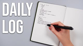 The Daily Log Explained 💜 Bullet journal core collections