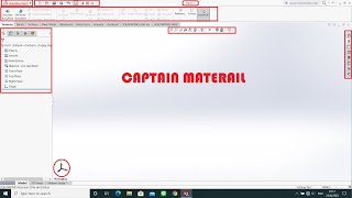 หน้าต่างการทำงานของโปรแกรม Solidworks