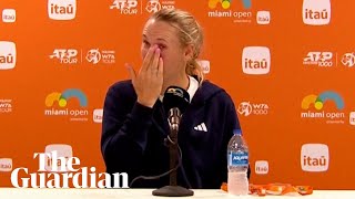 'It's heartbreaking': emotional Wozniacki expresses support for grieving Sabalenka