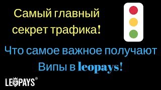 Самый главный секрет трафика! Что самое важное получают Випы в leopays!