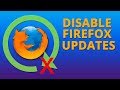 How to Disable Firefox Automatic Updates on Windows