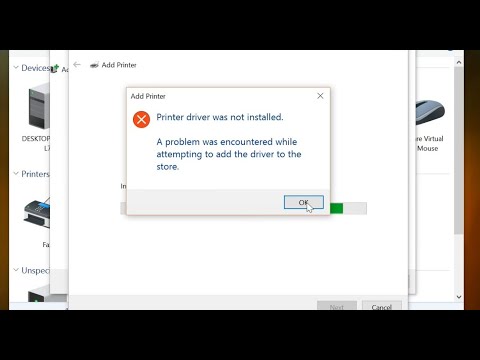 How to fix Printer Driver Installation error “Printer driver was not installed…” on Windows 10