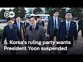 South Korea President Yoon's own party calls him a 'great danger' to citizens | DW News